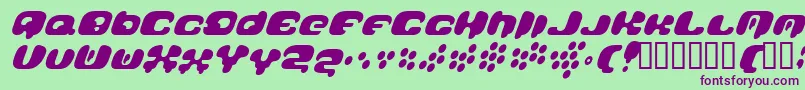 Galaxytail Font – Purple Fonts on Green Background