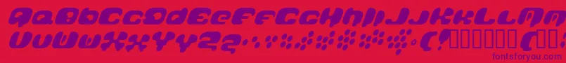 Galaxytail Font – Purple Fonts on Red Background
