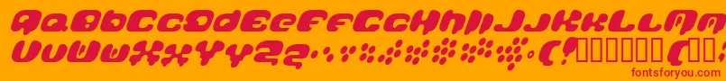 Galaxytail Font – Red Fonts on Orange Background