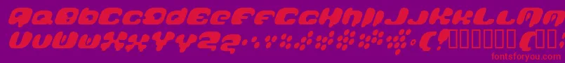 Galaxytail Font – Red Fonts on Purple Background