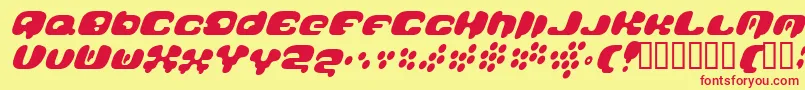 Więcej informacji o czcionce Galaxytail Czcionka Galaxytail – czerwone czcionki na żółtym tle