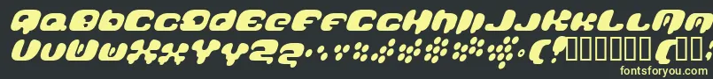 Galaxytail Font – Yellow Fonts on Black Background