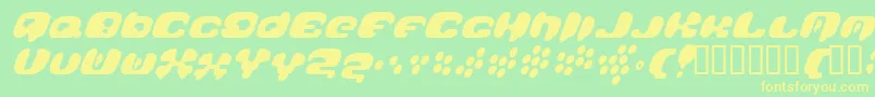 Galaxytail Font – Yellow Fonts on Green Background