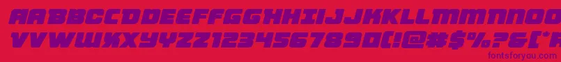 Victorycomicsexpandsemital Font – Purple Fonts on Red Background