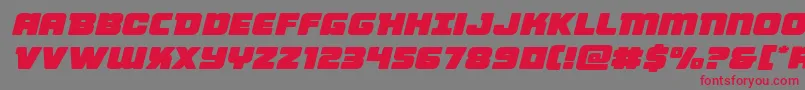 Victorycomicsexpandsemital Font – Red Fonts on Gray Background