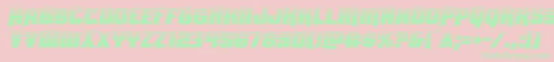 Uniongrayhalfsemital Font – Green Fonts on Pink Background