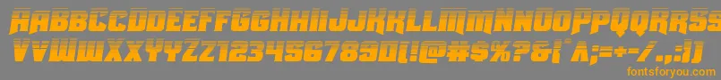 Uniongrayhalfsemital Font – Orange Fonts on Gray Background
