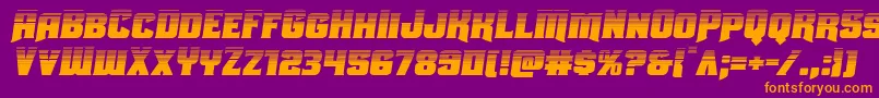 Uniongrayhalfsemital Font – Orange Fonts on Purple Background