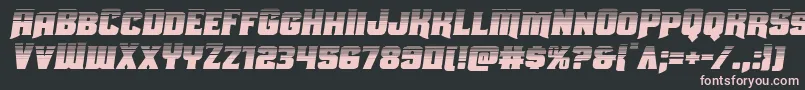 Uniongrayhalfsemital Font – Pink Fonts on Black Background