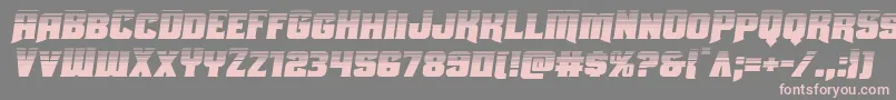 Uniongrayhalfsemital Font – Pink Fonts on Gray Background