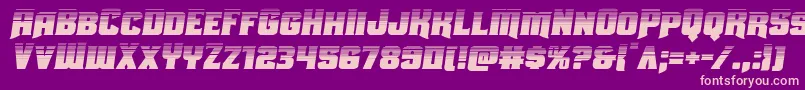 Uniongrayhalfsemital Font – Pink Fonts on Purple Background