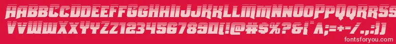 Uniongrayhalfsemital Font – Pink Fonts on Red Background