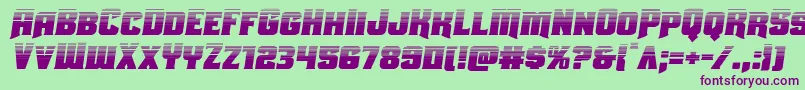 Uniongrayhalfsemital Font – Purple Fonts on Green Background