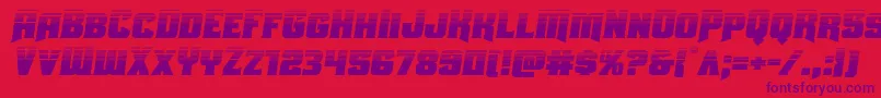 Uniongrayhalfsemital Font – Purple Fonts on Red Background
