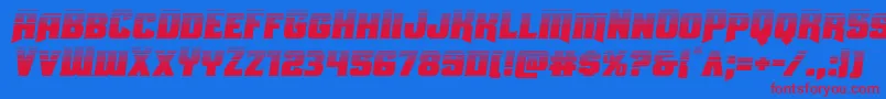 Uniongrayhalfsemital Font – Red Fonts on Blue Background