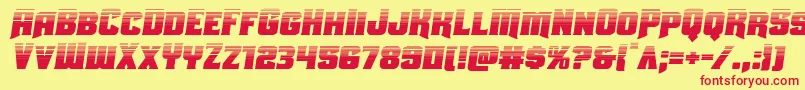 Uniongrayhalfsemital Font – Red Fonts on Yellow Background