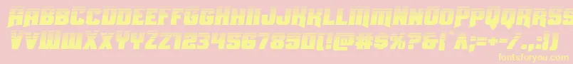 Uniongrayhalfsemital Font – Yellow Fonts on Pink Background