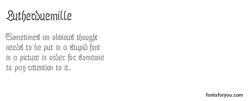 Lutherduemille Font