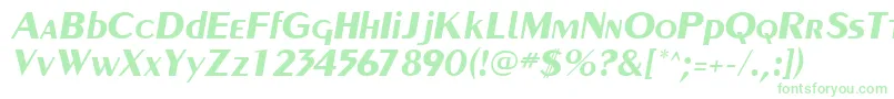 CarnatiSsiBoldItalic-Schriftart – Grüne Schriften