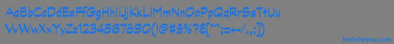 Шрифт GraphitestdBoldnarrow – синие шрифты на сером фоне