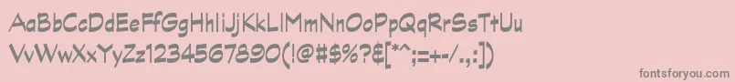 Шрифт GraphitestdBoldnarrow – серые шрифты на розовом фоне