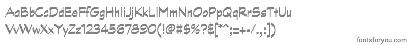 フォントGraphitestdBoldnarrow – 白い背景に灰色の文字