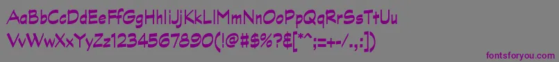 GraphitestdBoldnarrow Font – Purple Fonts on Gray Background