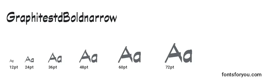 Размеры шрифта GraphitestdBoldnarrow