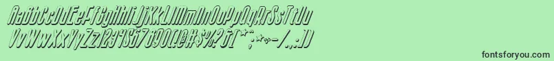 Sisterv2si Font – Black Fonts on Green Background