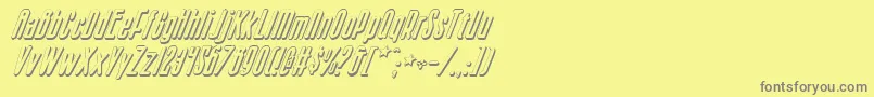 Шрифт Sisterv2si – серые шрифты на жёлтом фоне