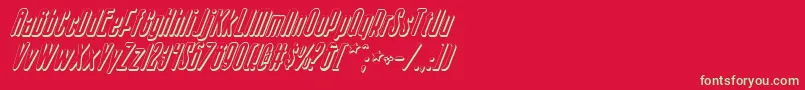 Sisterv2si Font – Green Fonts on Red Background