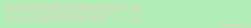 Sisterv2si-Schriftart – Rosa Schriften auf grünem Hintergrund
