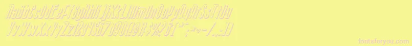 Sisterv2si Font – Pink Fonts on Yellow Background