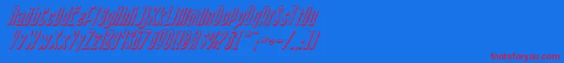 fuente Sisterv2si – Fuentes Rojas Sobre Fondo Azul