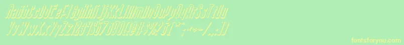 Sisterv2si Font – Yellow Fonts on Green Background