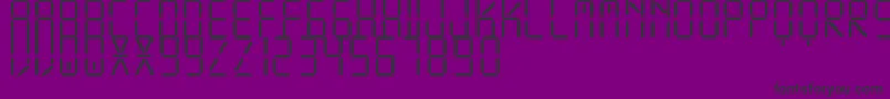 DisplayFreeTfb Font – Black Fonts on Purple Background