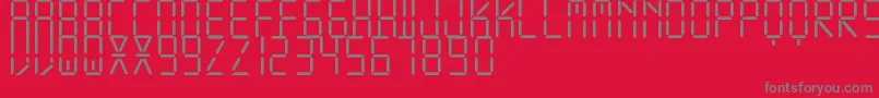 DisplayFreeTfb Font – Gray Fonts on Red Background