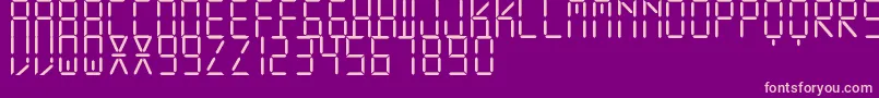 fuente DisplayFreeTfb – Fuentes Rosadas Sobre Fondo Morado