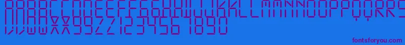 More about DisplayFreeTfb Font DisplayFreeTfb Font – Purple Fonts on Blue Background