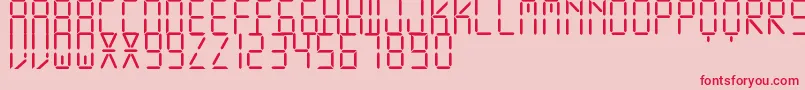 DisplayFreeTfb Font – Red Fonts on Pink Background