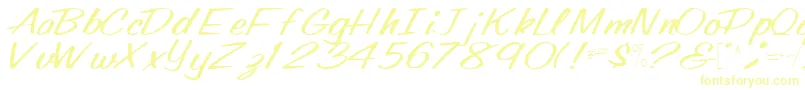 Oldingspirit76Regular-Schriftart – Gelbe Schriften