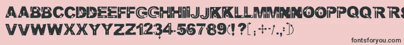 Wildarrows Font – Black Fonts on Pink Background