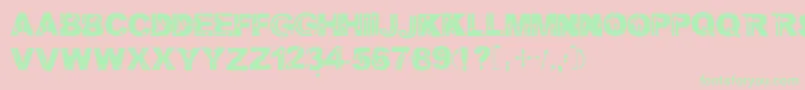 Wildarrows Font – Green Fonts on Pink Background