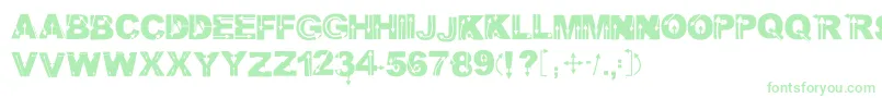 Wildarrows Font – Green Fonts on White Background