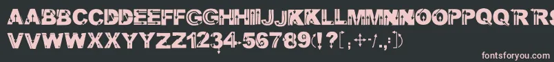 Wildarrows Font – Pink Fonts on Black Background