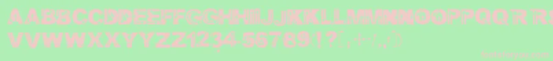 Wildarrows Font – Pink Fonts on Green Background
