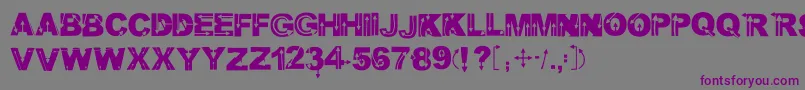 Wildarrows Font – Purple Fonts on Gray Background