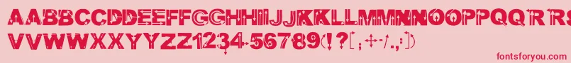 Wildarrows Font – Red Fonts on Pink Background