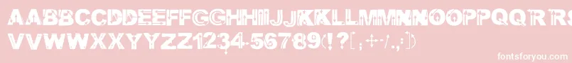 Wildarrows Font – White Fonts on Pink Background