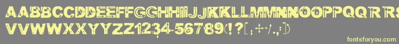 Wildarrows Font – Yellow Fonts on Gray Background